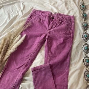 Free People Corduroy Pink Skinny Jeans, Size 25, Mom Jeans Influencer Blogger